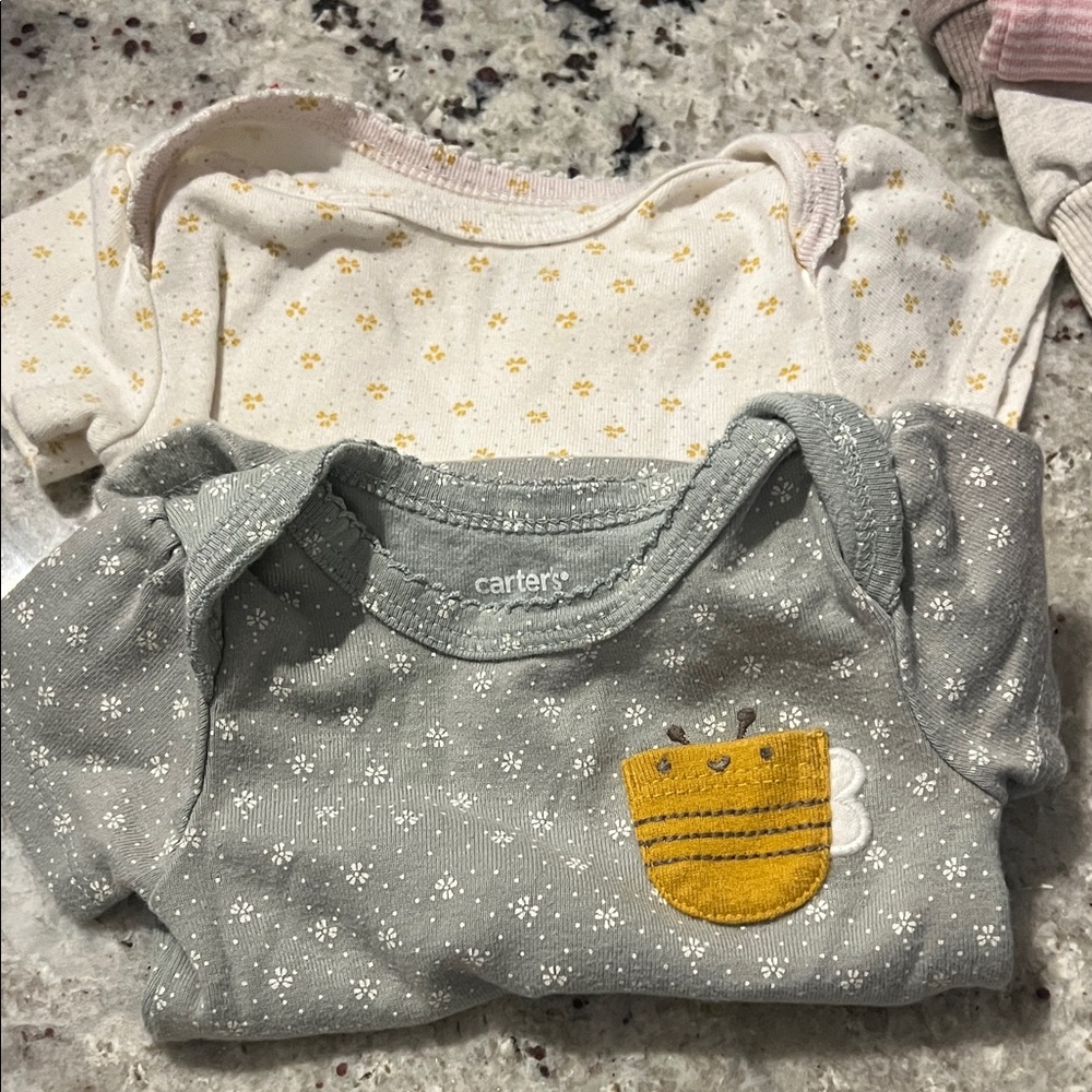 Carter's Gray and Cream Baby Shirt Set